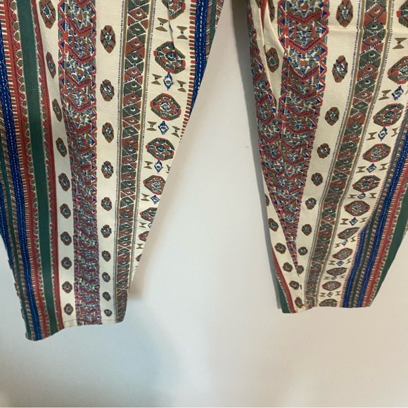 Stefano Vintage Western Patterned Tapered Cotton Pants size 26 - Picture 9 of 9
